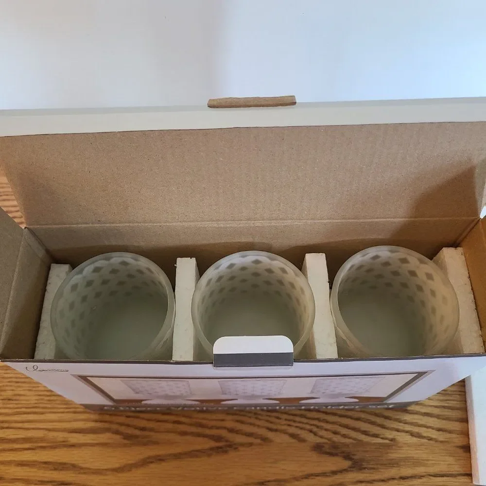 TrueLiving Essentials 6 Piece Votive Candle Holder Set NIB NWT